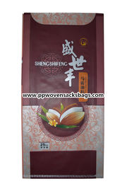 الصين Bio Degradable BOPP Laminated Bags Transparent PP Woven Rice Bag with Handle المزود